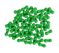 Cufaee 50Pcs Fishing Double Rattle, Catfish Rattle Bells with Plastic Case, Catfish Rattles for Catfish Bass Pompano (Green)
