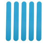 Cufaee 5Pcs Silicone Stir Sticks, Non Stick Wax Spatulas, Reusable Hair Removal Wax Scraper for Home Salon Body Use (Blue)