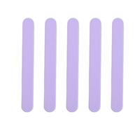 Cufaee 5Pcs Silicone Stir Sticks, Non Stick Wax Spatulas, Reusable Hair Removal Wax Scraper for Home Salon Body Use (Purple)