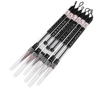Cufaee 6Pcs Piston Fill Chinese Water Brush Pen Set With Nylon Brush Head & Plastic Handle, L M S Sizes Reusable Calligraphy Pens