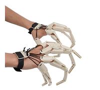 Cufaee Halloween Knuckles, Knuckles Skeleton Hands, Scary and Flexible Skeleton Claws Hands for Outdoor Party (Beige)