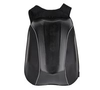 Cufaee Hiking Backpack, PU Hard Shell Large Capacity Storage Bag with Reflective Strip, Lightweight Travel Backpacks for Riding Camping (C Black)