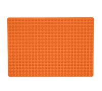 Cufaee Mini Dog Treats Mold, Tiny Semi Sphere Baking Sheet Dog Treats Molds, Hemispherical Dog Biscuit Baking Mould for Baking (Orange)