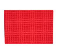 Cufaee Mini Dog Treats Mold, Tiny Semi Sphere Baking Sheet Dog Treats Molds, Hemispherical Dog Biscuit Baking Mould for Baking (Red)