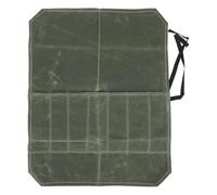 Cufaee Portable Chef Tool Bag, Canvas Chef Fork Tool Holder, Chef Knife Roll Pouch for Kitchen Utensils Traveling Camping (OD Green)