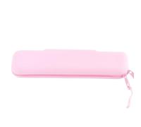Cufaee Silicone Pencil Pouch, Aesthetic Pencil Pouch, Cute Pen Bag for Cosmetic Makeup Supplies, Pencil Organizer (Pink (Small))