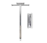 Cufaee Soil Sample Probe, for Plant Care Garden Farm with Ejector Tubular Stainless Steel Rod T Shaped Handle