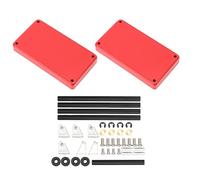 Cufaee Two Tier Tools Storage Trolley, Tools Trolley, Tools Cart Rolling for Mobile Workshop Garage Repair (Red)