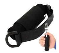 Cuff Adaptive Utensil Holder - Flexible and Helpful, Adjustable Aid for Self-Eating Utensils for Disabled and Elderly People | Handicap Eating Aid, Cutlery Fixer, Independent