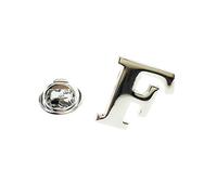 Cuff-Arts Lapel Pin Badges Alphabet Letter Lapel Pin with a Gift Box F