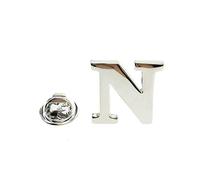 Cuff-Arts Lapel Pin Badges Alphabet Letter Lapel Pin with a Gift Box N