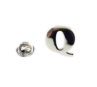 Cuff-Arts Lapel Pin Badges Alphabet Letter Lapel Pin with a Gift Box Q
