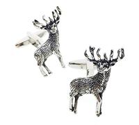 Cuff-Arts Stags Cuff Links Deer Shooting Hunting Stag Cuff Link Animal Cufflinks with a Presentation Gift Box C10062
