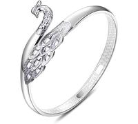 Cuff Bangle,Silver Bangles,Chain Bracelets,AdjustableSterling Silver Bangle Bracelet, Sterling Silver Bracelet For Women,Women 925 Sterling Silver Cuff Bangle Hollow Carve Phoenix Bracelet Sterling Si