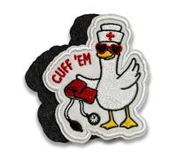 Cuff 'Em Morale Patch Goose Meme Stethoscope Nurse, RN Doctor, Healthcare, Embroidered Hook and Loop Patch for Military Style Gear 3 Inches for Backpack Vest Hat Dog Harness Gifts for Mom Dad