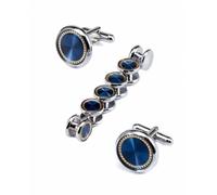 Cuff links,Tuxedo Studs Set Round Patch Cufflinks Set Shirt Buttons Men's Shirt Cufflin studs set for Business Wedding