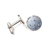 Cufflinks, Balance Scale Symbol Science Fiction Star Map Topology, Libra Twelve Zodiac Signs, Cuff Buckle, Shirt Accessory Gift For Accountant Boss Business Wedding Prom Formal Occasion