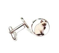 Cufflinks, Black Claw Fur Licking Cat, Standing On The Ground, Personalized Cuff Buckle, Sparkly Shirt Accessory Gift For Accountant Boss Business Wedding Prom Formal Occasion