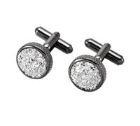 Cufflinks, Black Green Gold Crystal Cufflinks, Shirt Accessories, Suitable for Weddings, Business, Anniversaries, Birthday Gifts