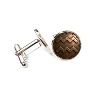 Cufflinks, Bronze Corrosion Victorian Steam-Punk Style, Aquarius Twelve Zodiac Signs, Personalized Cuff Buckle, Shirt Accessory Gift For Accountant Boss Business Wedding Prom Formal Occasion