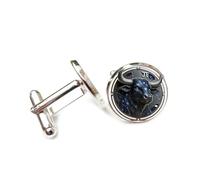 Cufflinks, Cattle Head Mechanical Starry Sky Relief Sculpture, Taurus Twelve Zodiac Signs, Personalized Luck Cuff Buckle, Shirt Accessory Gift For Accountant Boss Business Wedding Prom