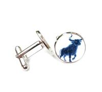 Cufflinks, Cattle Totem Star Line Cosmic Nebula Quantum Entanglement, Taurus Twelve Zodiac Signs, Personalized Luck Cuff Buckle, Shirt Accessory Gift For Accountant Boss Business Wedding Prom