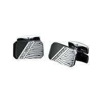 Cufflinks Classic Men's French Shirt Cufflinks High-end Square Retro Pattern Love Rose Blue Cuffs Button(208)