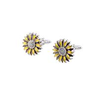 Cufflinks For Men 1 Pair Of Men'S Cufflinks Sunflower Sunflower French Cufflinks Shirt Cufflinks