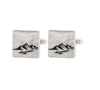 Cufflinks For Men 1 Pair Of Simple Sun Moon Mountain Cufflinks Men'S French Shirt Suit Cufflinks Armpins