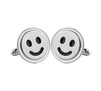 Cufflinks For Men 1 Pair Of Smiling Smiley Face Cufflinks Men'S French Shirt Suit Cufflinks Armpins