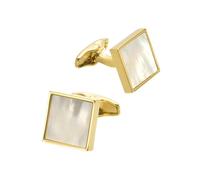 Cufflinks For Men 1 Pair Of Square Pearl Shell French Cufflinks Men'S Mother-Of-Pearl Shirt Cufflinks