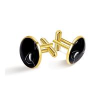 Cufflinks For Men Classic Mens CuffLinks,Sport Golf Black Cool,Cuff Links Gold Cufflinks for Wedding Business