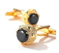 Cufflinks for Men Customized Men Cufflinks Gold Cubic Zirconia Gold Plated Round 32X14cm Jewelry for Husband Dad Valentines Day Business Fathers Day