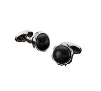 Cufflinks For Men Men's French Shirt Cufflinks Round Shell Cat's Eye Stone Redwood Cuffs(545)