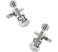 Cufflinks for Men, Men's Guitar Cuff Links Black Color Classic Bass Design Copper Cufflinks(Color 5)