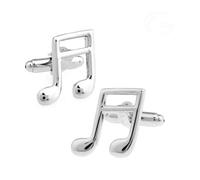 Cufflinks For Men Men's Music Note Cuff Links Copper Material Golden Color Music Design(Color4)