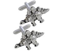Cufflinks for Men + Presentation Box - Novelty Dinosaurs - Stegosaurus