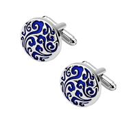 Cufflinks for Men Tuxedo Shirt Studs French Cuff Links for Men Enamel Cufflinks Pattern Mens formal Dress Shirt Studs Tuxedo Cuff Links for Wedding Anniversary Prom Business Accessories, S, Metal, no