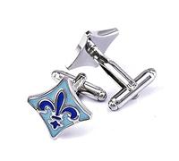 Cufflinks For Mens Blue Cufflink Father'S Day Lover Friends Wedding Anniversaries Birthdays