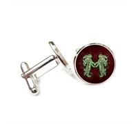 Cufflinks, Gemini Angel Dots Circuit Board Luck Friend Gift, Versatile Twelve Zodiac Signs, Personalized Cuff Buckle, Shirt Accessory Gift For Father Husband Party Wedding Prom