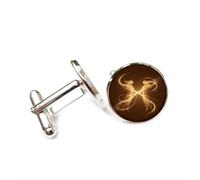 Cufflinks, Gemini Angel Star Map Particle Flow Luck Friend Gift, Versatile Twelve Zodiac Signs, Personalized Cuff Buckle, Shirt Accessory Gift For Father Husband Party Wedding Prom