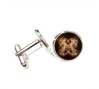 Cufflinks, Gemini Angel Star Ring Quantum Entanglement Luck Friend Gift, Versatile Twelve Zodiac Signs, Personalized Cuff Buckle, Shirt Accessory Gift For Father Husband Party Wedding