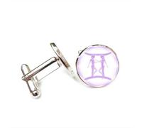 Cufflinks, Gemini Characters Future Projection Luck Friend Gift, Versatile Twelve Zodiac Signs, Personalized Cuff Buckle, Shirt Accessory Gift For Father Husband Party Wedding Prom