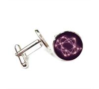 Cufflinks, Gemini Compass Galaxy Quantum Entanglement Luck Friend Gift, Versatile Twelve Zodiac Signs, Personalized Cuff Buckle, Shirt Accessory Gift For Father Husband Party Wedding