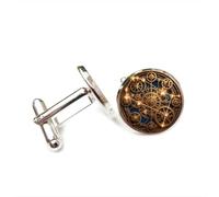 Cufflinks, Gemini Gear Compass Steam Punk Best Wish Friend Gift, Versatile Twelve Zodiac Signs, Personalized Cuff Buckle, Shirt Accessory Gift For Father Husband Party Wedding