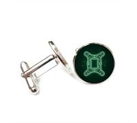 Cufflinks, Gemini Signal Circuit Board Pray Luck Friend Gift, Versatile Twelve Zodiac Signs, Personalized Cuff Buckle, Shirt Accessory Gift For Father Husband Party Wedding Prom