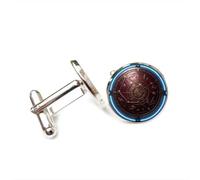 Cufflinks, Gemini Star Line Cyber Vintage Relief Luck Friend Gift, Versatile Twelve Zodiac Signs, Personalized Cuff Buckle, Shirt Accessory Gift For Father Husband Party Wedding Prom