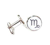 Cufflinks, Gray Symbol M Quantum Entanglement Constellation, Aries Twelve Zodiac Signs, Cuff Buckle, Shirt Accessory Gift For Accountant Boss Business Wedding Prom Formal Occasion