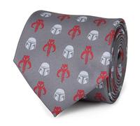 Cufflinks Inc. Star Wars The Mandalorian Ties, Officially Licensed by Lucasfilm LTD, Grey, One size