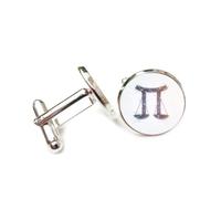 Cufflinks, Libra Balance Scale Star Symbol Novelty Quantum Entanglement, Libra Twelve Zodiac Signs, Cuff Buckle, Shirt Accessory Gift For Accountant Boss Business Wedding Prom Formal Occasion